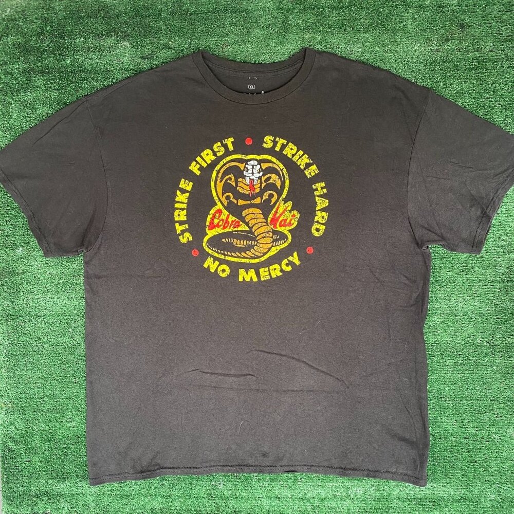 Cobra Kai Snake Movie Shirt Rare Black Retro Film Quote Tee